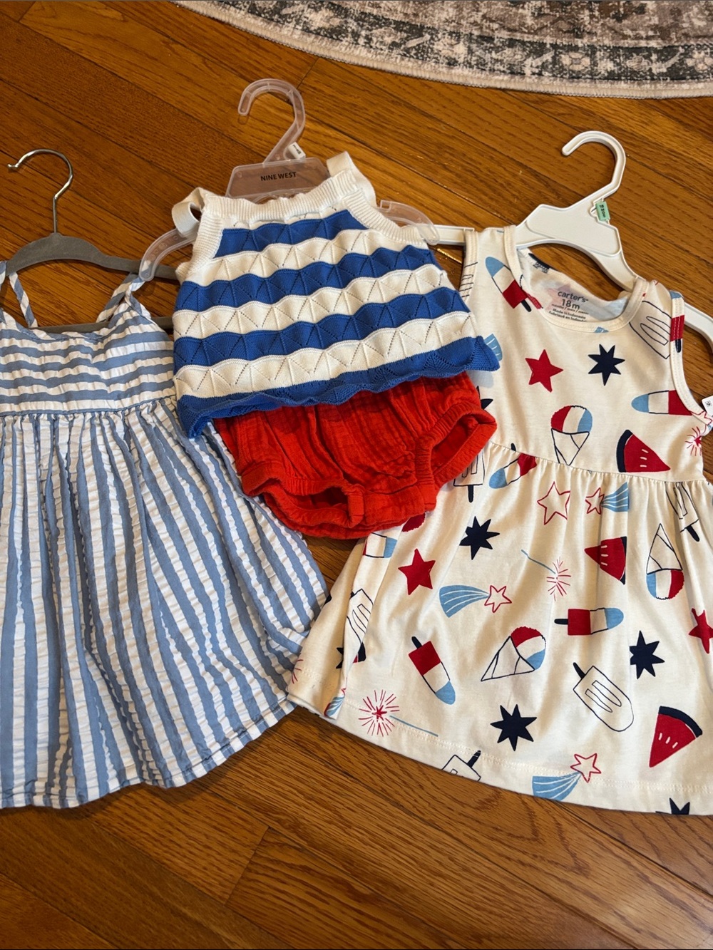 Carter's Red, White & Blue Sleeveless Kids Dress